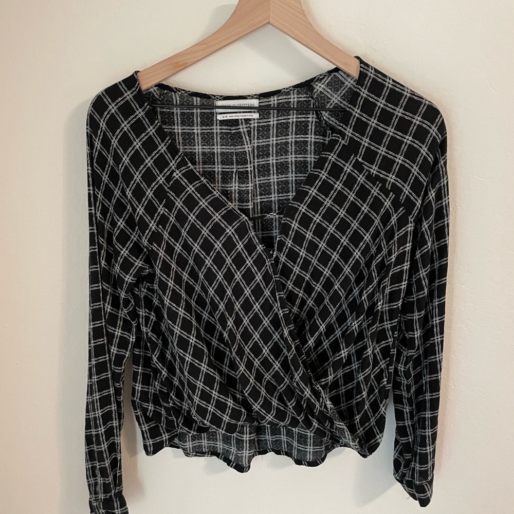 Urban Outfitters wrap front top